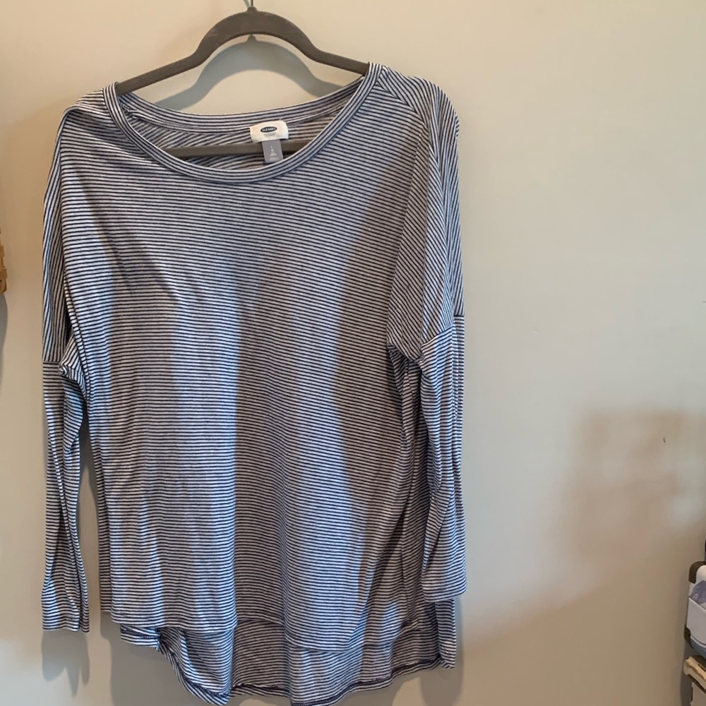 Stripped long sleeve basic t
